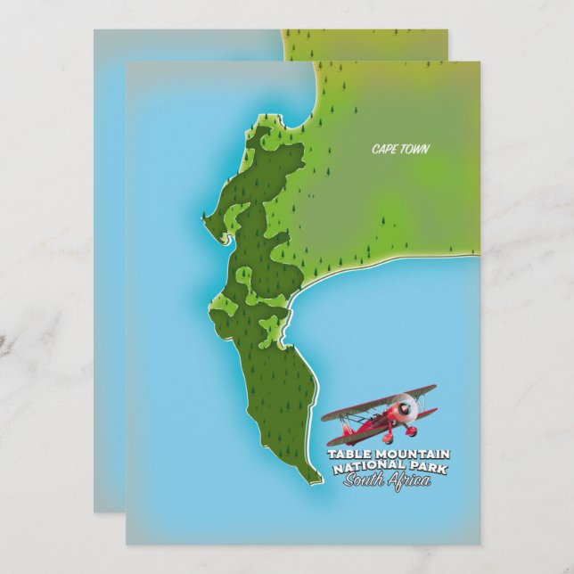 Mapa del Parque Nacional de las Montañas de la Mes (Anverso / Reverso)