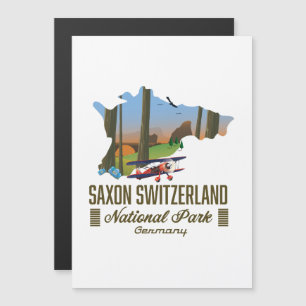 Mapa del Parque Nacional de Suiza Sajona Alemania