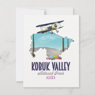 Mapa del parque nacional del valle de Kobuk Alaska