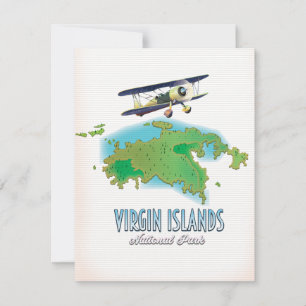 mapa del Parque Nacional Islas Vírgenes