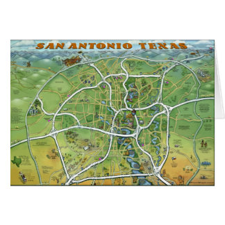 Mapa del Personalizado de Texas en San Antonio