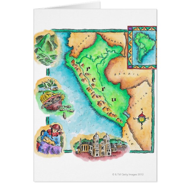 Mapa del Perú (Frente)