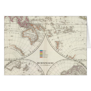Mapa del Planiglob der Erde Atlas