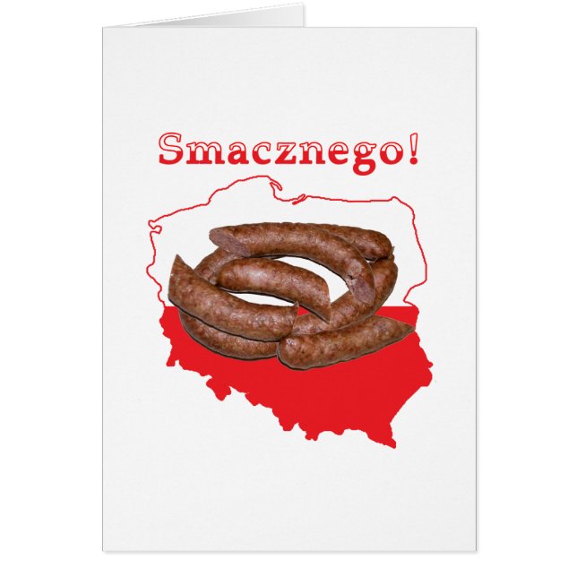Mapa del polaco de Kielbasa Smacznego (Frente)