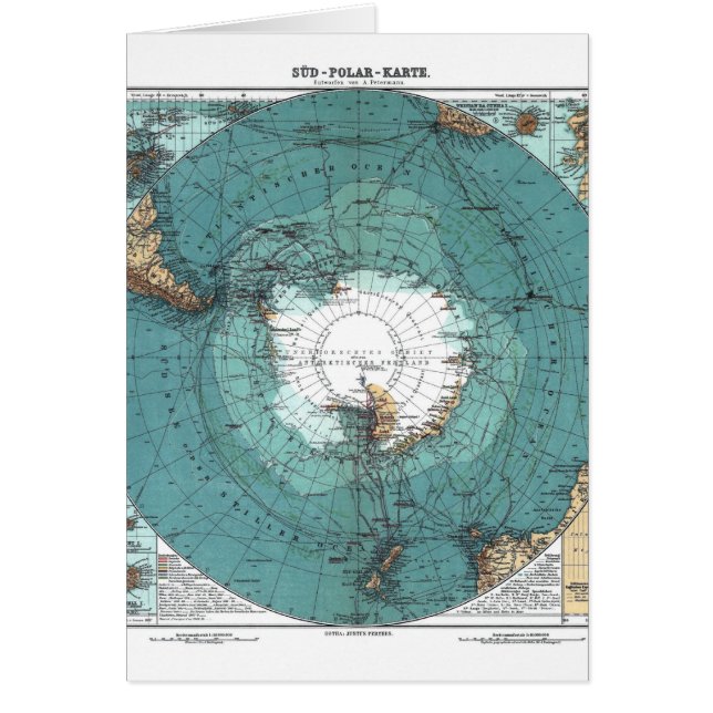 Mapa del Polo Sur (Frente)