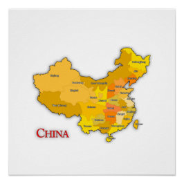 Mapa del Poster de China