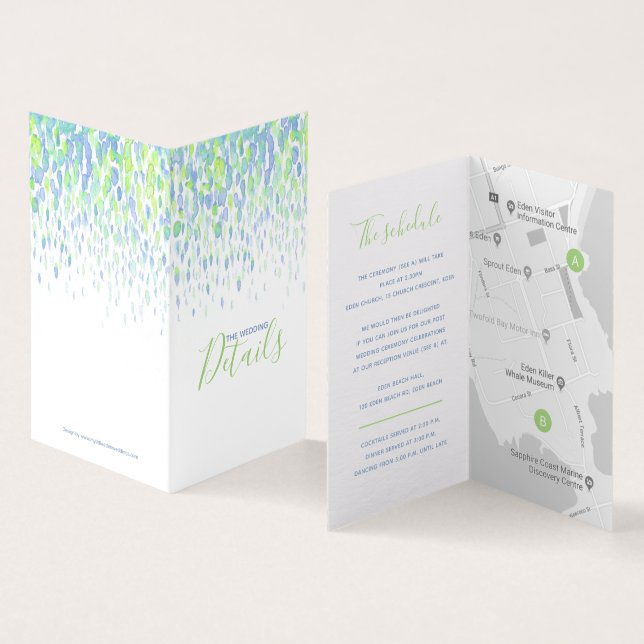 mapa del programa verde azul de los detalles del e (Interior y exterior)