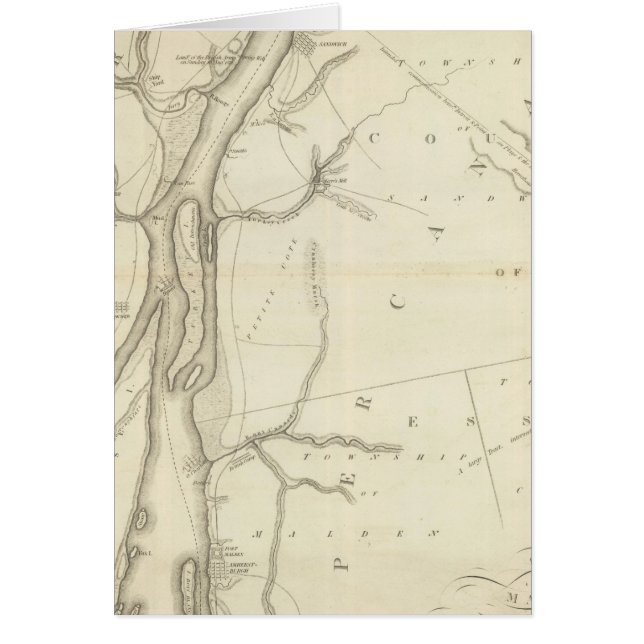 Mapa del río Detroit (Frente)