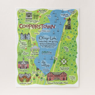 Mapa del rompecabezas de Cooperstown