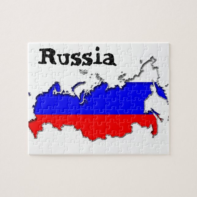 Mapa del rompecabezas de Rusia (Horizontal)