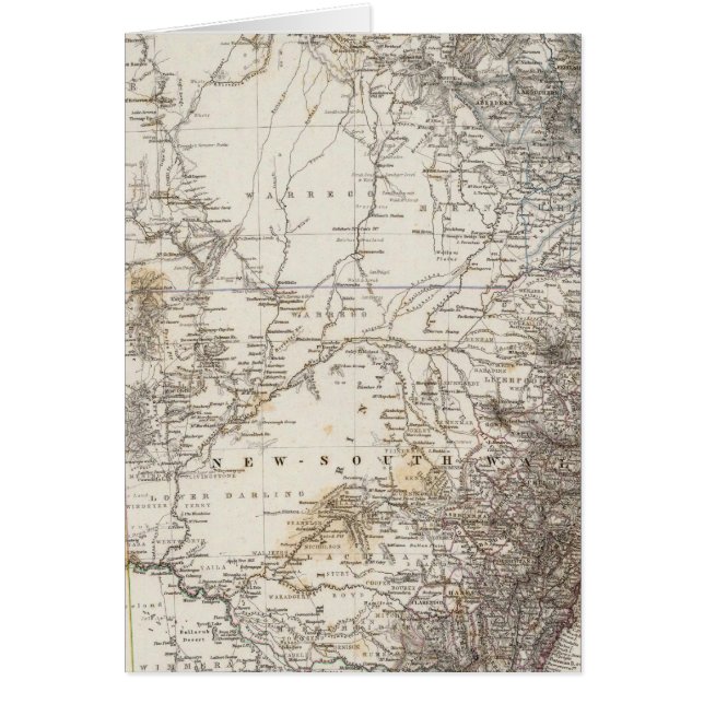 Mapa del sudeste de Australia (Frente)