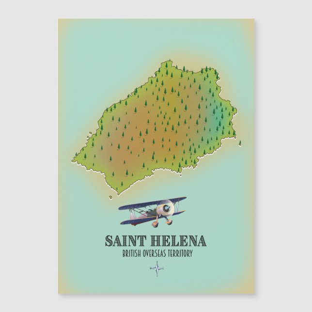 mapa del Territorio Británico de Ultramar de Santa (Anverso)