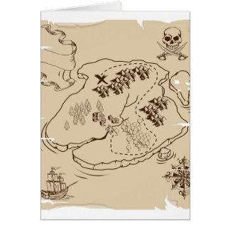 Mapa del tesoro del pirata de YE Olde