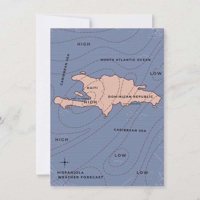 Mapa del tiempo de La Española (Anverso)