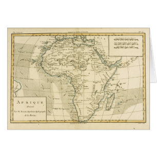 Mapa del vintage de África
