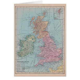 Mapa del vintage de Inglaterra