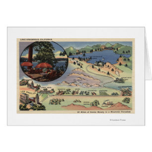 Mapa detallado de LA al lago