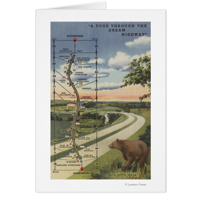 Mapa detallado de la "Autopista Dream" (Frente)