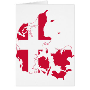 Mapa DK de la bandera de Dinamarca