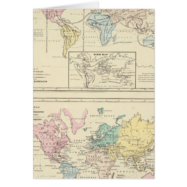 Mapa en color del mundo (Frente)