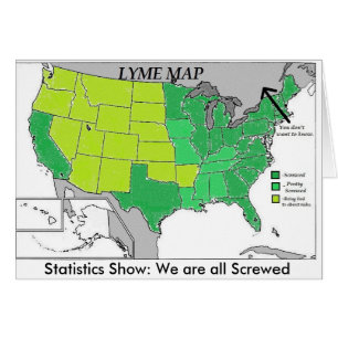 Mapa estadístico de Lyme, Humor sobre la enfermeda