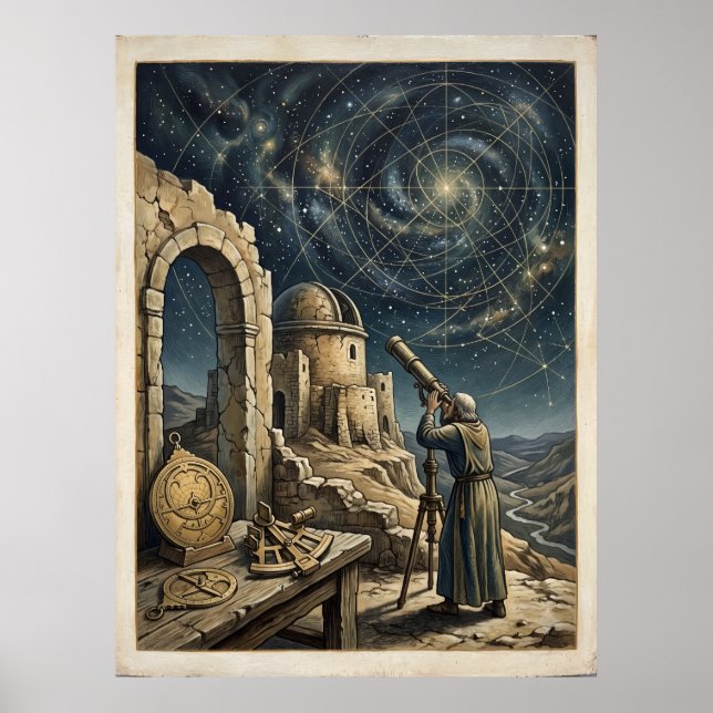 Mapa Estelar del Buscador Póster de Astrología Esp (Frente)