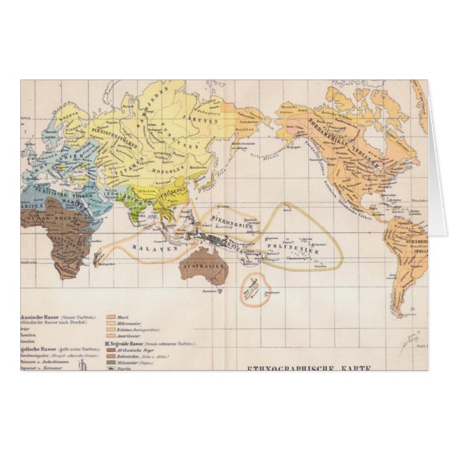 Mapa etnográfico del mundo (Anverso (Horizontal))