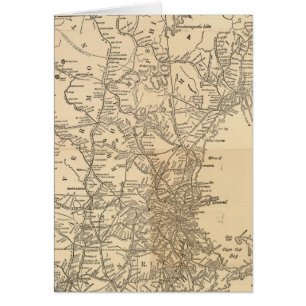 Mapa ferroviario Estados de Nueva Inglaterra