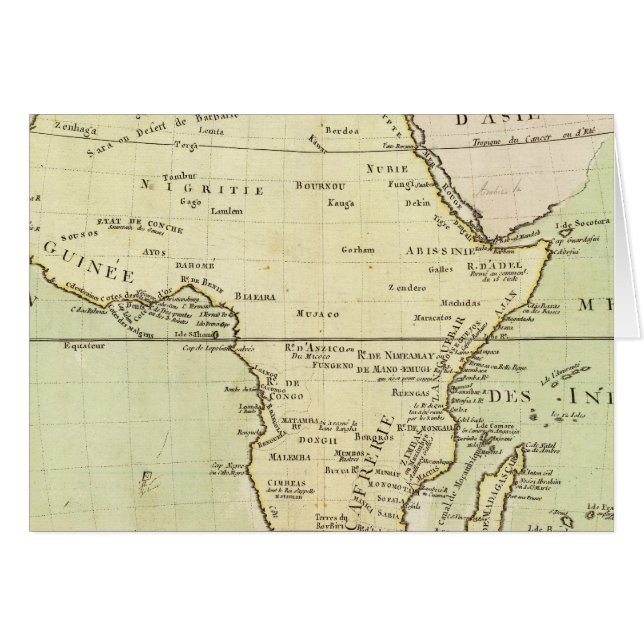 Mapa físico de África (Anverso (Horizontal))