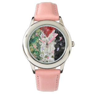 Mapa floral del reloj de mano palestino más lindo