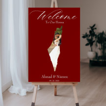 Mapa fotográfico personalizado Del Rótulo Palestin