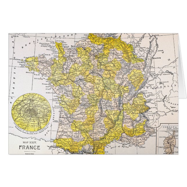 MAPA: FRANCIA (Anverso (Horizontal))