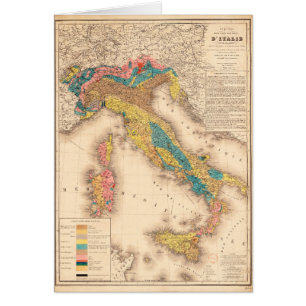 Mapa geológico de Italia de H. de Collegno (1844)