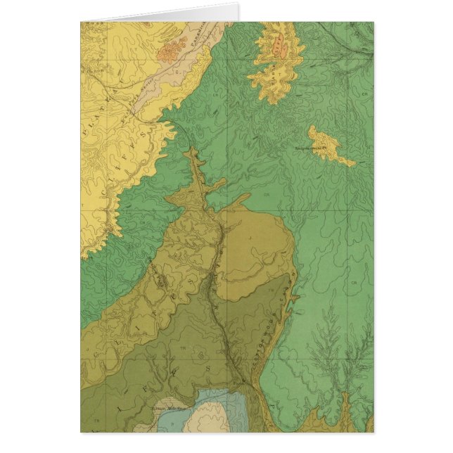 Mapa Geológico De Las Terrazas Mesozoicas (Frente)
