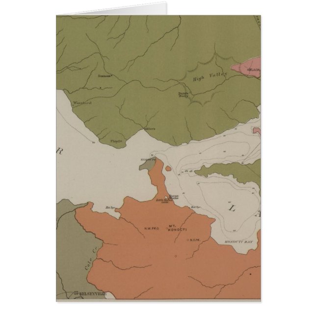 Mapa geológico del distrito de Clear Lake (Frente)