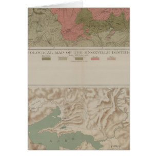 Mapa geológico del distrito de Knoxville