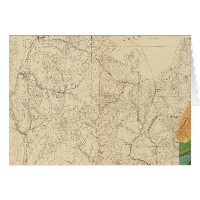 Mapa Geológico Que Muestra La Parte Sudoeste (Anverso (Horizontal))