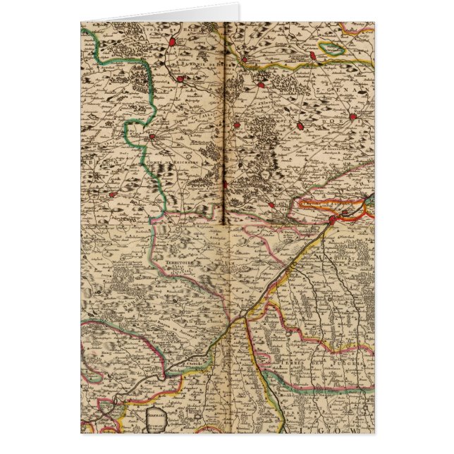Mapa grabado de los bosques alemanes (Frente)