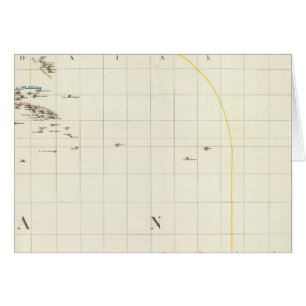 Mapa grabado del Océano Pacífico
