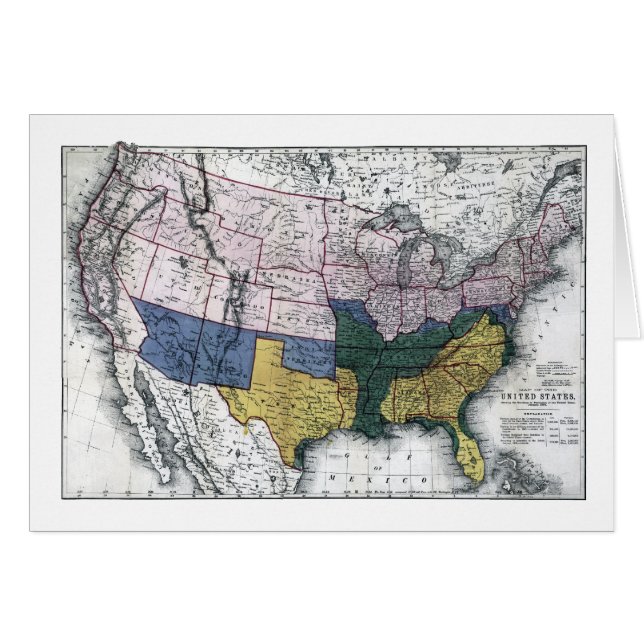 MAPA: GUERRA CIVIL, 1864 (Anverso (Horizontal))