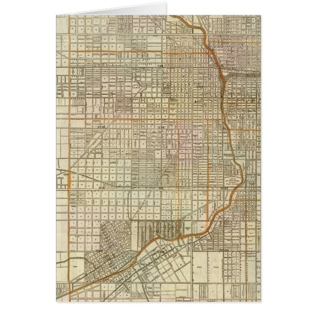 Mapa guía de Blanchard en Chicago (Frente)