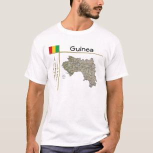 Mapa Guinea-Conakry + Bandera + Cargo camiseta