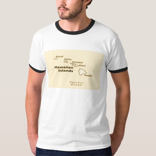 Mapa hawaiano significa camisetas (Anverso)