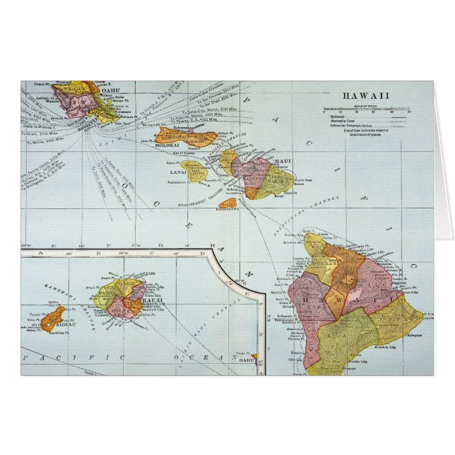 Mapa: Hawaii, 1905 (Anverso (Horizontal))