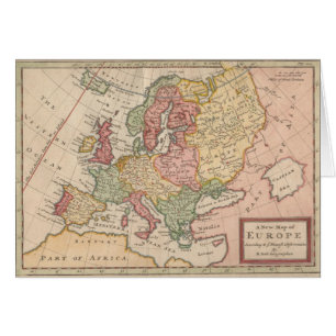 Mapa histórico 1721 de Europa