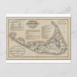 Mapa histórico de la postal de Nantucket
