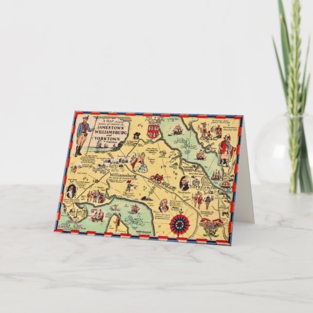 Mapa histórico de Williamsburg (Anverso)