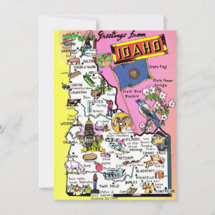 Mapa Idaho en movimiento Invitación