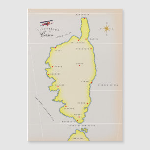 Mapa ilustrado de Córcega