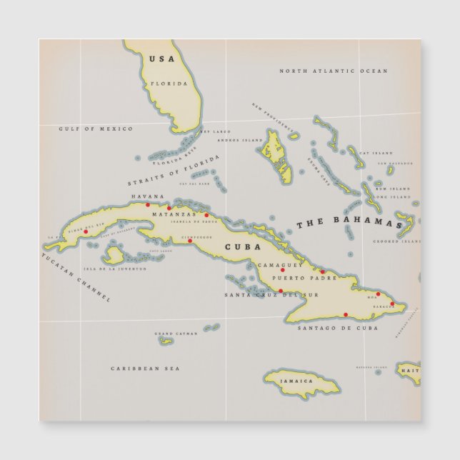 Mapa ilustrado de Cuba (Anverso)